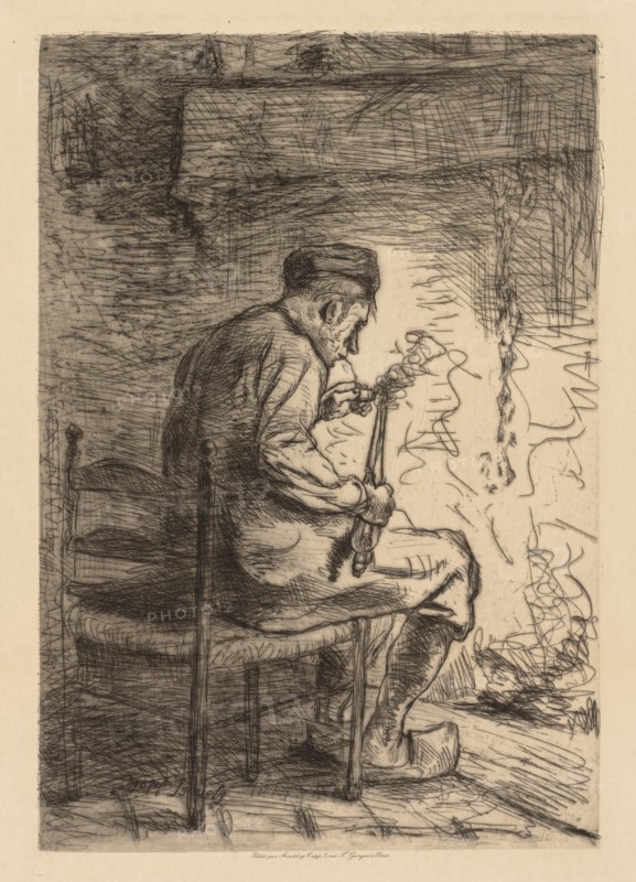 The Smoker. Creator: Jozef Israëls (Dutch, 1824-1911).