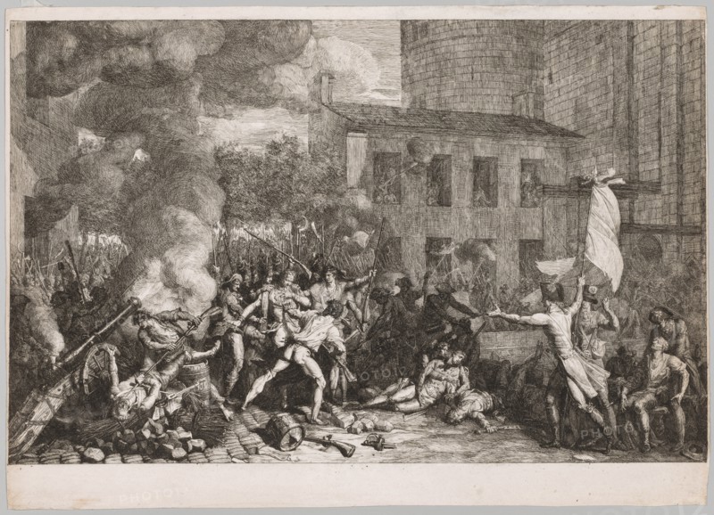 The Storming of the Bastille, July 14, 1789 , 1790. Creator: Charles Thévenin (French, 1764-1838).