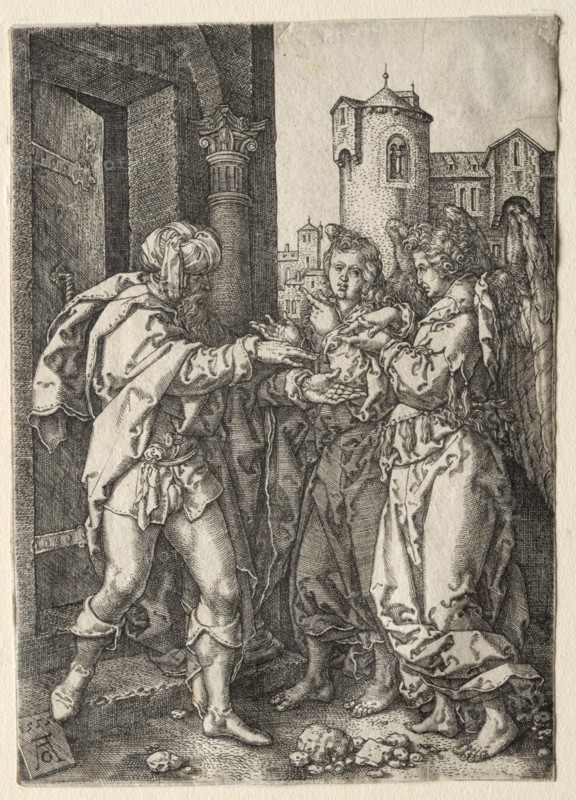 The Story of Lot, 1555. Creator: Heinrich Aldegrever (German, 1502-1555/61).