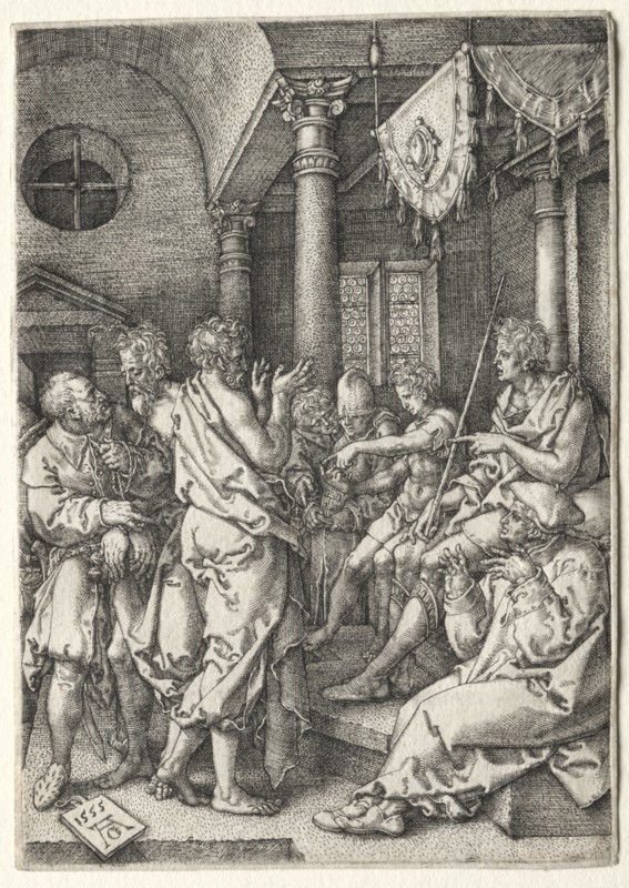 The Story of Susanna: Daniel Cross-Examining the Elders. Creator: Heinrich Aldegrever (German, 1502-1555/61).