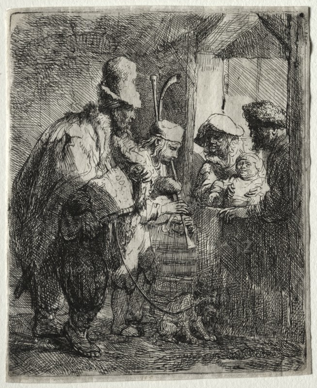 The Strolling Musicians, c. 1635. Creator: Rembrandt van Rijn (Dutch, 1606-1669).