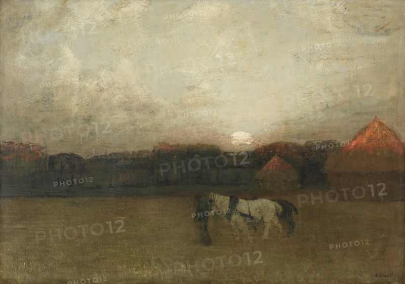 The Stubble Field, c. 1909. Creator: Henry Golden Dearth (American, 1864-1918).