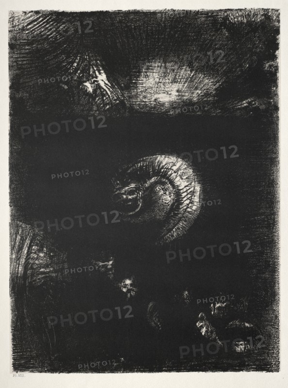 The Temptation of Saint Anthony (First Series): And All Manner of Frightful Creatures Arise, 1888. Creator: Odilon Redon (French, 1840-1916); Becquet (French); Edmond Deman.