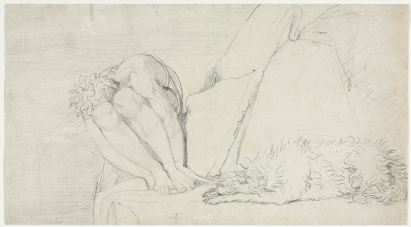 The Thought of Death alone, the Fear Destroys, c. 1795. Creator: William Blake (British, 1757-1827).