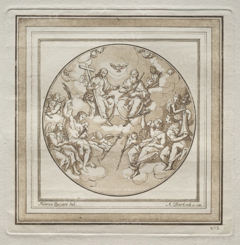 The Trinity, 1782. Creator: Adam von Bartsch (Austrian, 1757-1821).