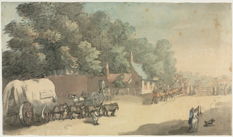 The Turnpike Gate, 1700s. Creator: Anonymous.