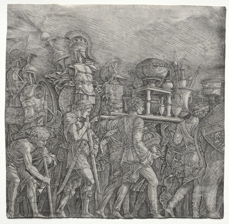 The Triumphs of Caesar: The Corselet Bearers, c. 1495. Creator: Andrea Mantegna (Italian, 1431-1506), school of ; the so-called Premier Engraver (Italian), probably by.