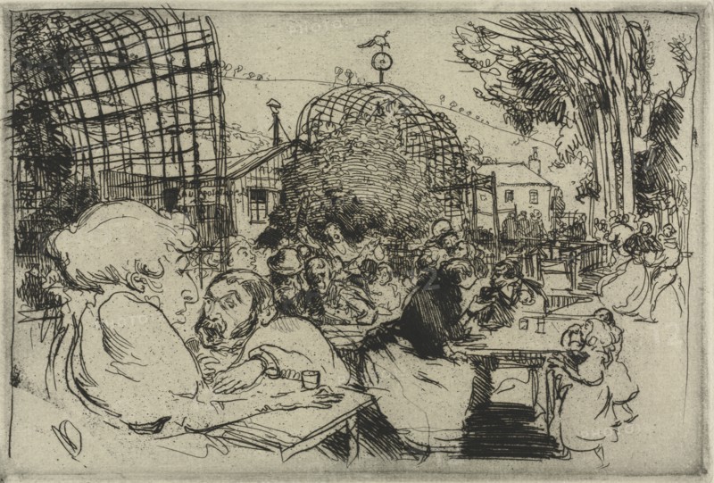 The Two Hunchbacks, 1893. Creator: Auguste Louis Lepère (French, 1849-1918); Edward Sagot, Paris.
