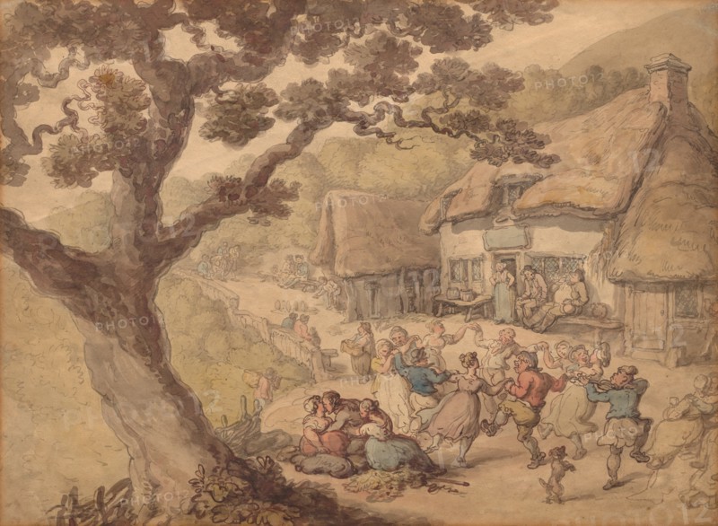 The Village Dance. Creator: Thomas Rowlandson (British, 1756-1827).
