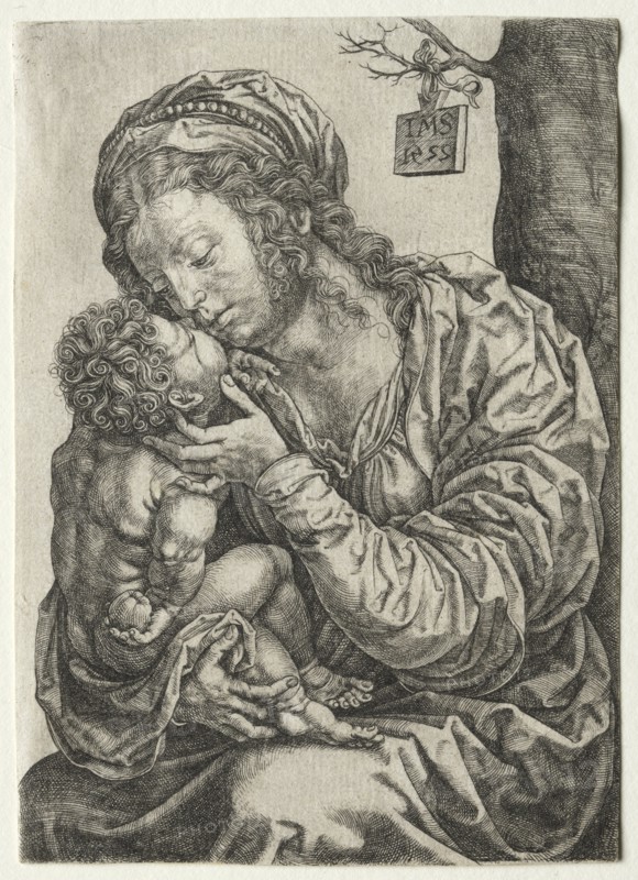 The Virgin Seated at the Foot of a Tree, 1522. Creator: Jan Gossaert (Flemish, c1475/78-1532).