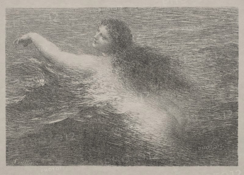 The Water Genius, 1896. Creator: Henri Fantin-Latour (French, 1836-1904).