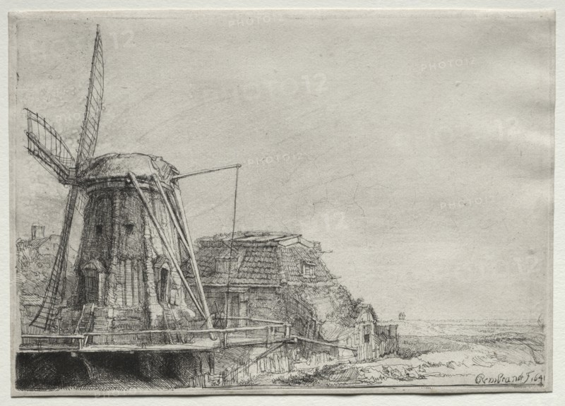 The Windmill, 1641. Creator: Rembrandt van Rijn (Dutch, 1606-1669).