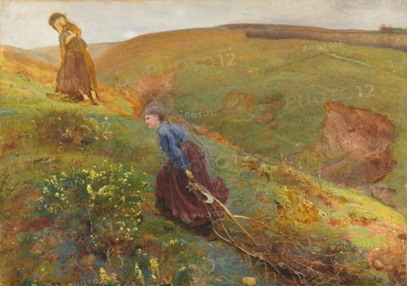 The Wood Gatherers, 1869. Creator: John William North (British, 1842-1924).