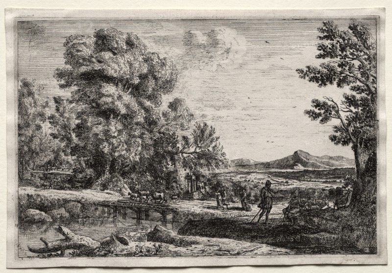 The Wooden Bridge. Creator: Claude Lorrain (French, 1604-1682).
