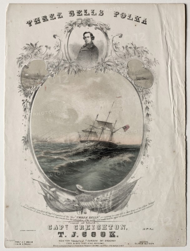 Three Bells Polka, 1854. Creator: Unknown.