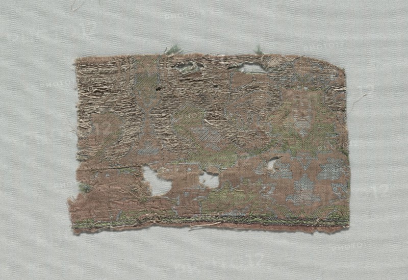 Three Fragments of Italian Gothic Silk, 1350-1399. Creator: Unknown.
