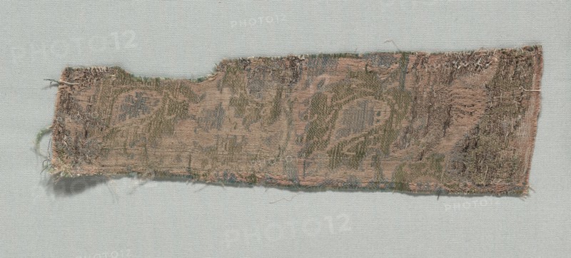 Three Fragments of Italian Gothic Silk, 1350-1399. Creator: Unknown.