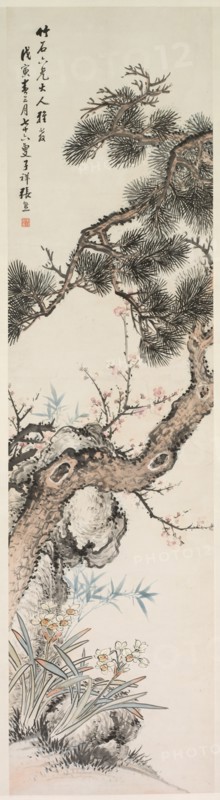Three Purities, 1800s. Creator: Zhang Xiong (Chinese, 1803-1886).