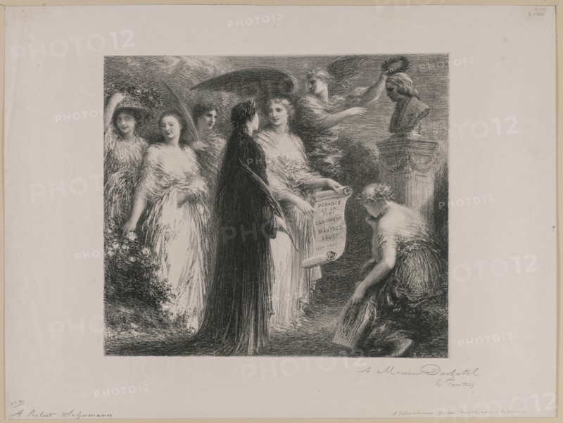 To Robert Schumann, 1894. Creator: Henri Fantin-Latour (French, 1836-1904).