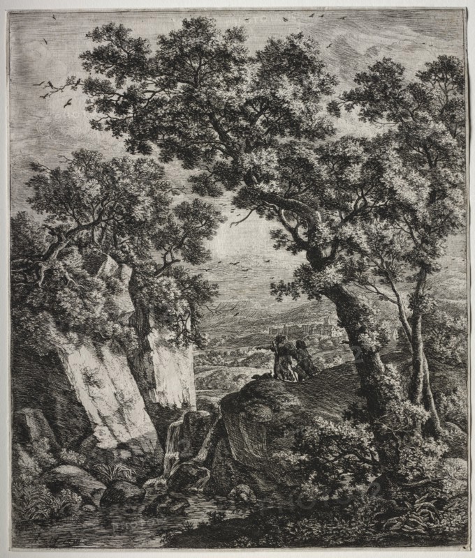 Tobit and the Angel. Creator: Anthonie Waterloo (Dutch, 1609/10-1690).