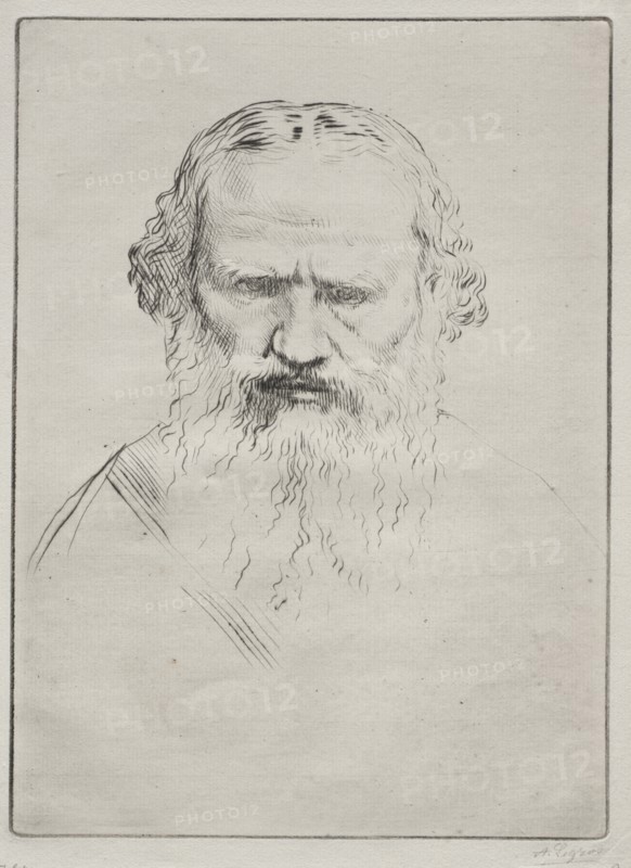 Tolstoi. Creator: Alphonse Legros (French, 1837-1911).