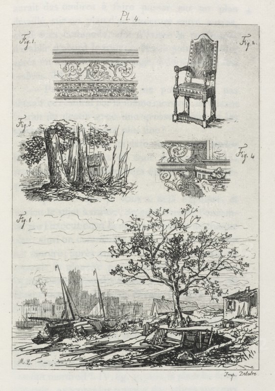 Traité de La Gravure a l?eau forte: Plate 4, 1866. Creator: Maxime Lalanne (French, 1827-1886); Cadar and Luquet.