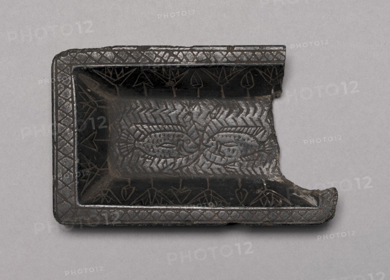 Tray with Pond Scene, 1540-1296 BC. Creator: Unknown.