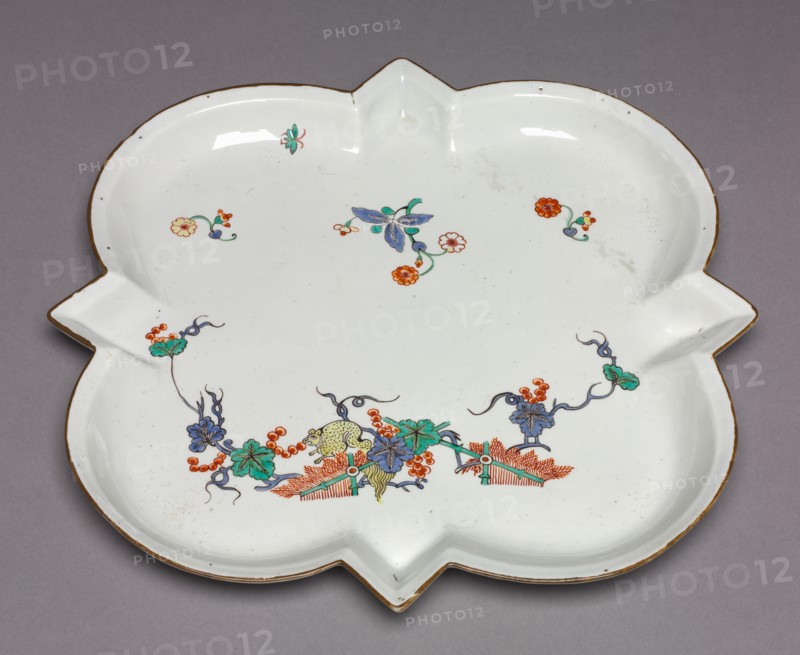 Tray, c. 1730. Creator: Chantilly Porcelain Factory (French).