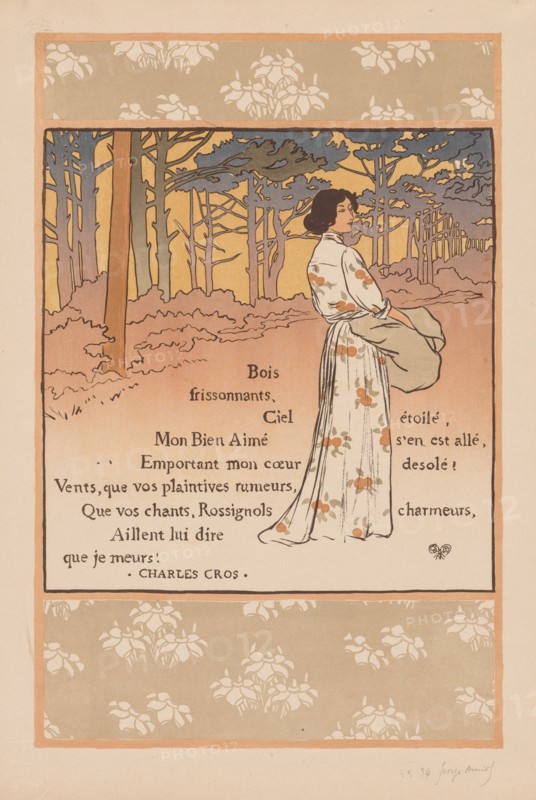 Trembling Woods, 1893. Creator: Georges Auriol (French, 1863-1938); L'Estampe originale, Album II.