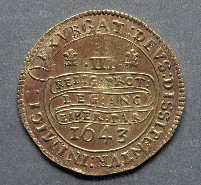 Triple Unite (reverse), 1643. Creator: Unknown.