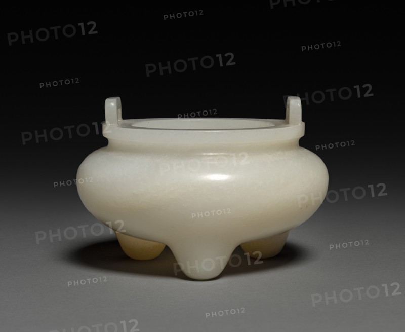 Tripod Incense Burner, Ding Shape, 1644-1911. Creator: Unknown.