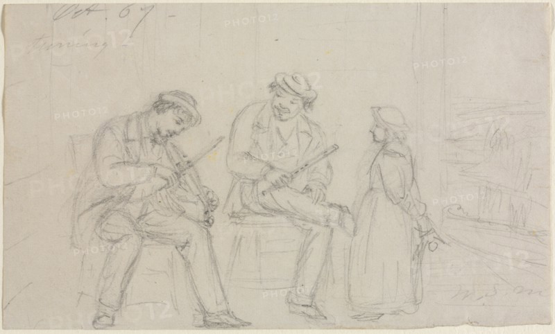 Tuning, 1867. Creator: William Sidney Mount (American, 1807-1868).