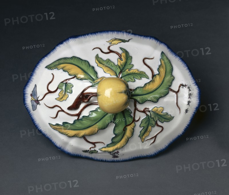 Tureen (cover), c. 1870. Creator: Creil Factory (French); Félix Bracquemond (French, 1833-1914).