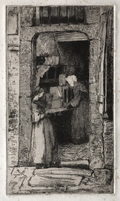 Twelve Etchings from Nature: La Marchande de Moutarde, 1858. Creator: James McNeill Whistler (American, 1834-1903).