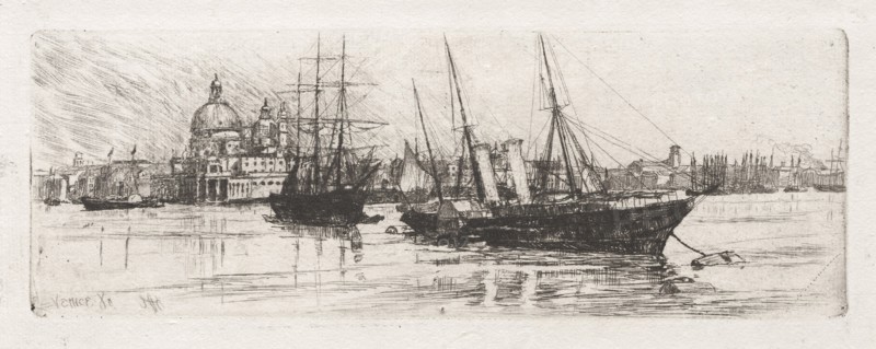 Two Boats, Venice, 1880. Creator: Otto H. Bacher (American, 1856-1909).