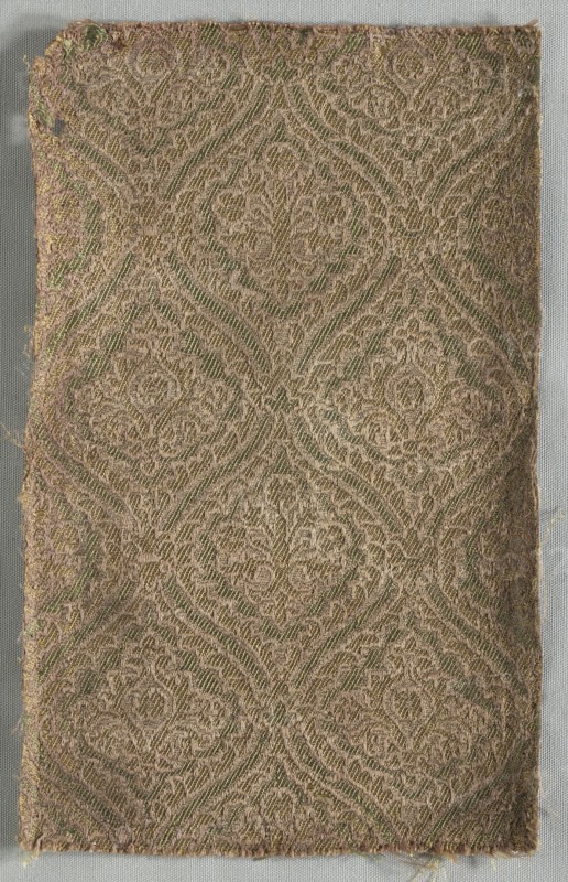 Two Brocaded Fragments, late 1500s. Creator: Unknown.