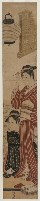Two Geisha on a Balcony, 1782. Creator: Torii Kiyonaga (Japanese, 1752-1815).