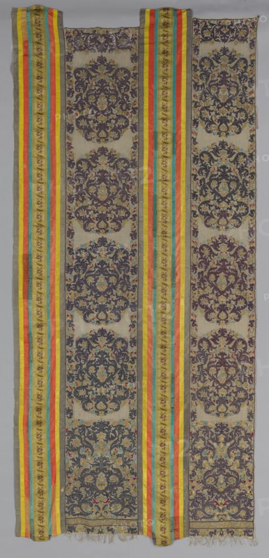Two Parts of a Curtain, 1700s. Creator: Unknown.