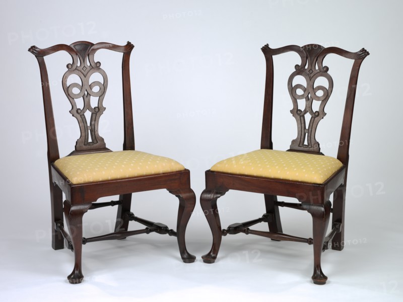 Two Side Chairs, c. 1775-1790. Creator: John Townsend (American, 1732-1809).