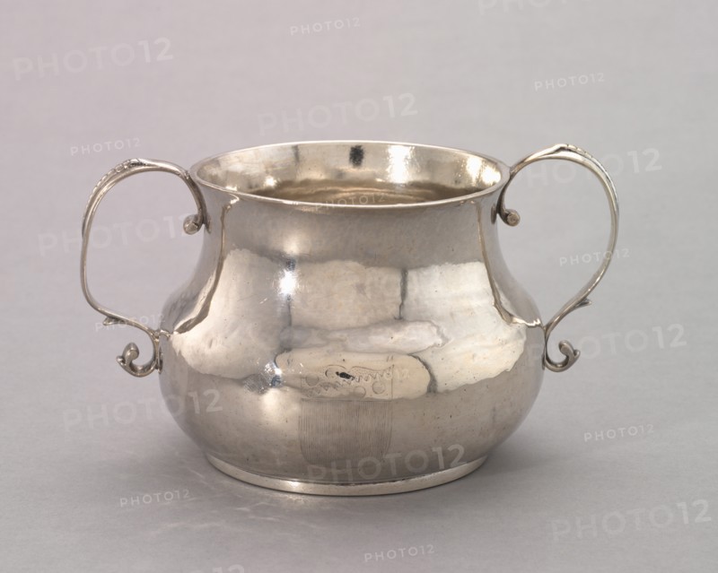 Two-Handled Cup, c. 1720. Creator: George Hanners (American, c. 1696-1740).