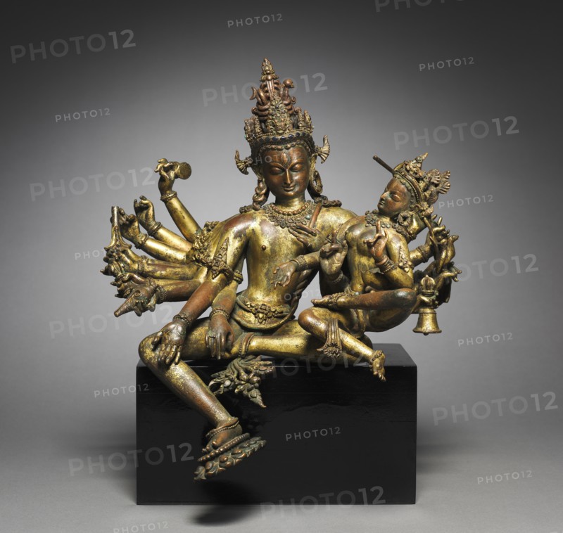 Uma-Maheshvara, 1300s. Creator: Unknown.