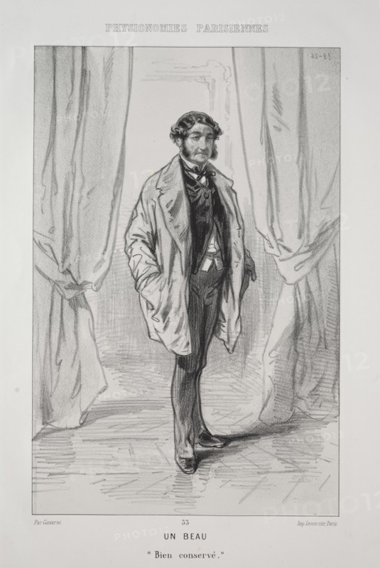 Un Beau. Creator: Paul Gavarni (French, 1804-1866).