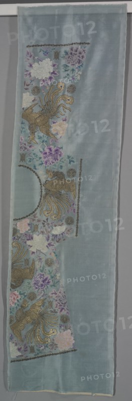 Uncut Robe: Proper Left Front and Back Panel, c. 1890s. Creator: Unknown.