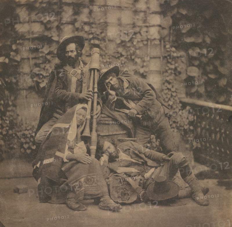Untitled (Pifferari), c. 1851-1855. Creator: Unidentified Photographer.
