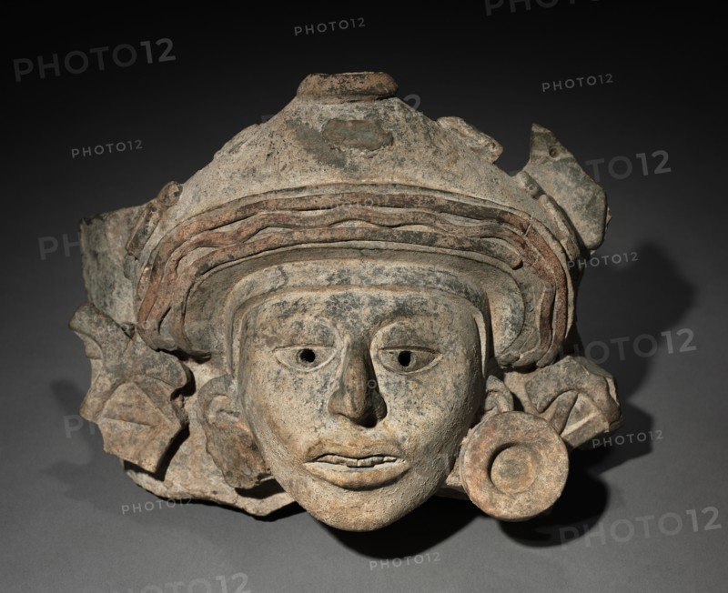 Urn Figure Head Fragment, c. 200-500. Creator: Unknown.