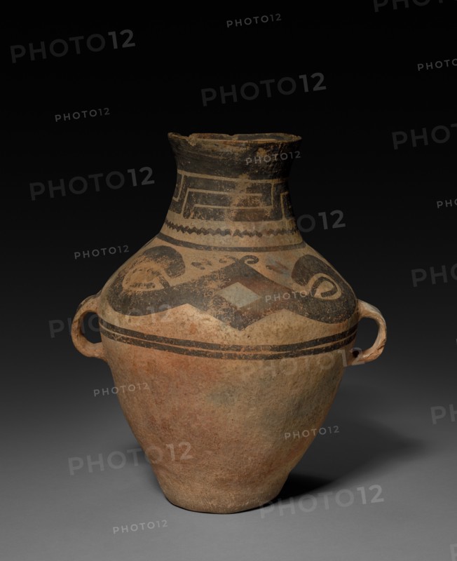 Urn with Lug Handles, c. 1300-1000 BC. Creator: Unknown.
