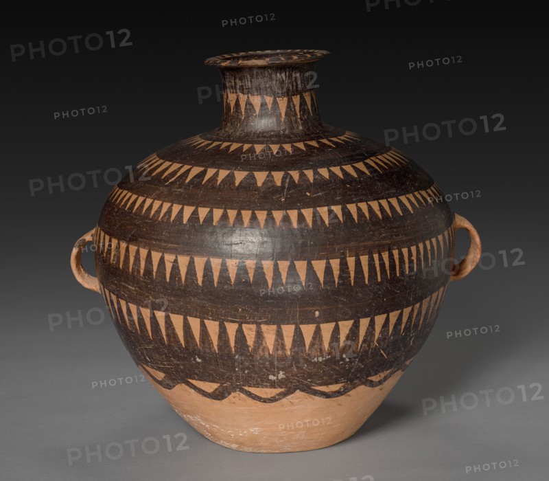 Urn with Triangular Patterns, c. 3300-c. 2000 BC. Creator: Unknown.