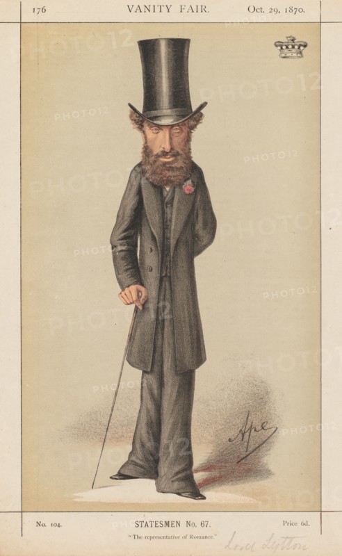 Vanity Fair: Statesmen No. 67 "The representative of Romance", 1870. Creator: Carlo (Ape) Pellegrini (Italian, 1839-1889).