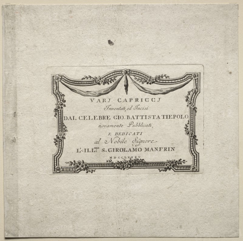 Various Caprices, 1785. Creator: Giovanni Battista Tiepolo (Italian, 1696-1770).