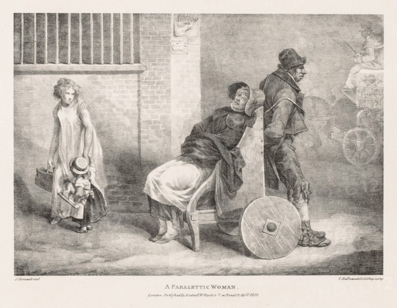 Various Subjects Drawn from Life and on Stone: A Paraleytic Woman, 1821. Creator: Théodore Géricault (French, 1791-1824).